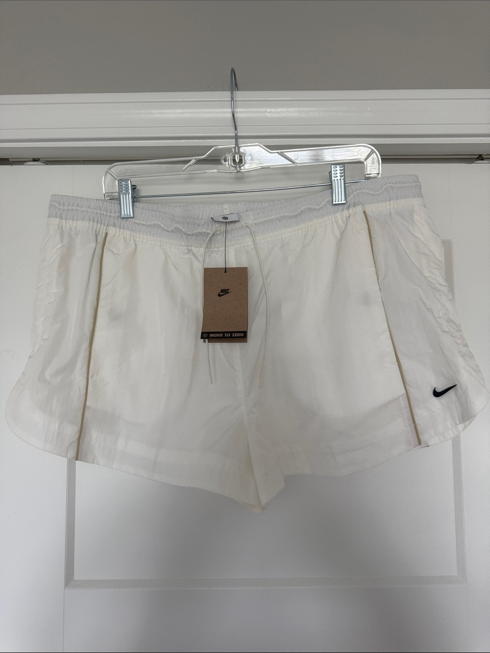Nike Mid Rise 2” Shorts in White